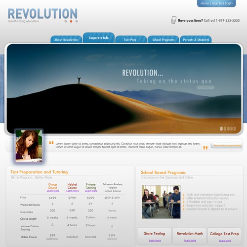 Web Site Redesign_Hip/Modern/Advanced Education Company