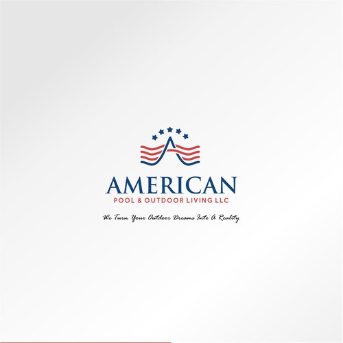 Elegan, Mature, Luxurious Logo For AMERICAN POOL & OUTDOOR LIVING