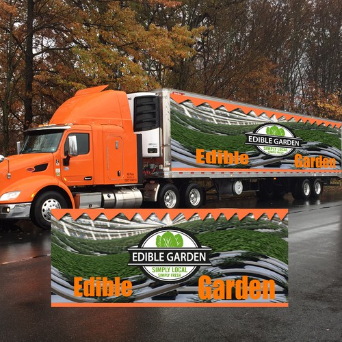 Create Highly Visible Truck Wrap for Edible Garden Tractor Trailers