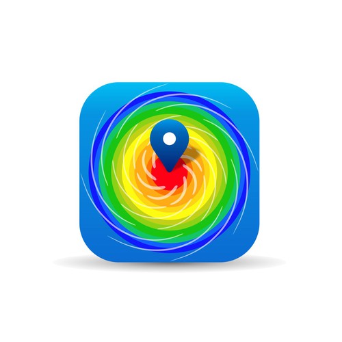 Clean App Icon for Weather Radar App