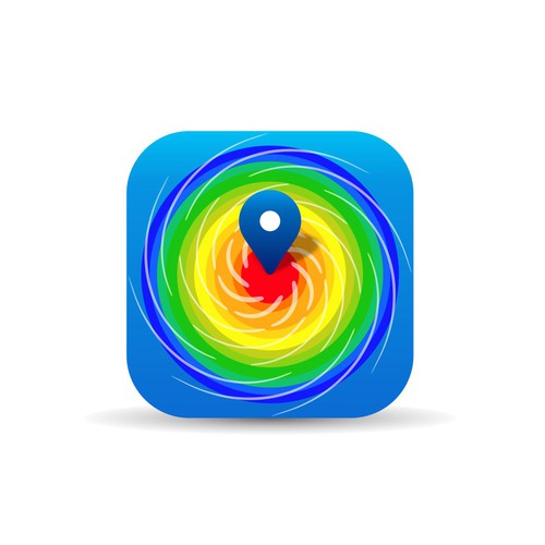 Clean App Icon for Weather Radar App