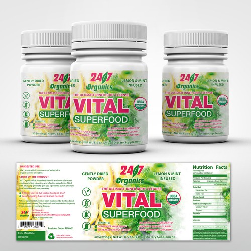 Vital organics 24/7