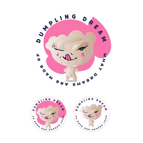 Logo for filled dumplings kiosk