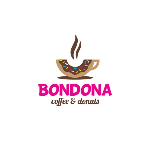 logo for coffee and donut shop