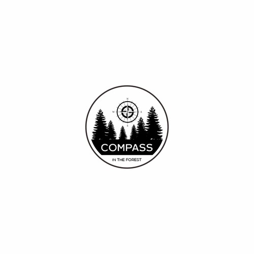 Compass in the forest