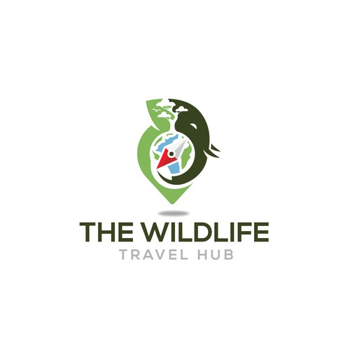 Elephant Pin Logo For The Wild Life