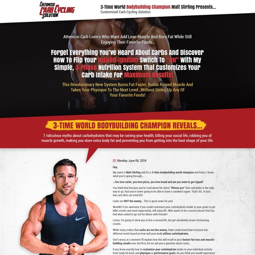 Long Form Sales Copy Page - Fitness Related