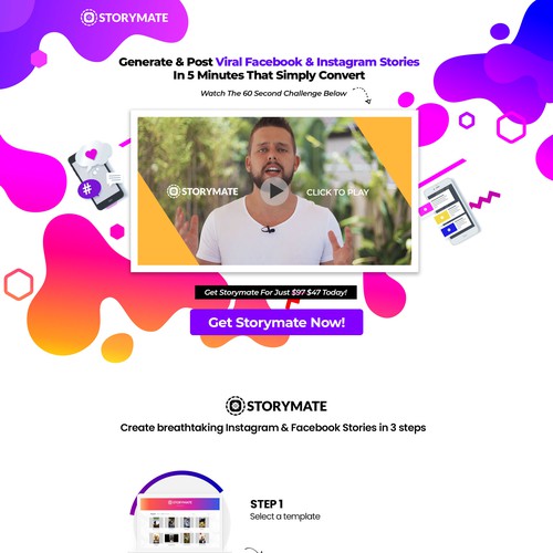 Storymate Landing Page