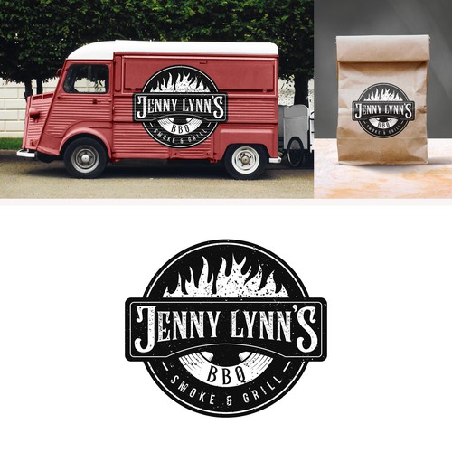 Rustic logo for Jenny Lynn's