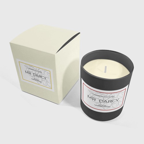 Candle mockup - Mr Darcy