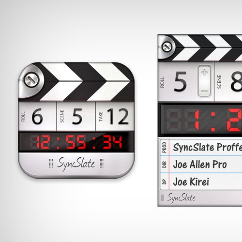 SyncSlate Clapperboard iOS App Icon