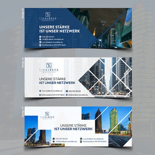 Create a Facebook Cover for a young and modern Real Estate Company