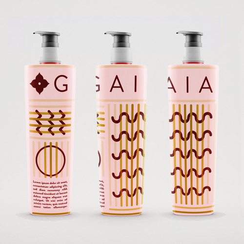 Label design for a cosmetic company