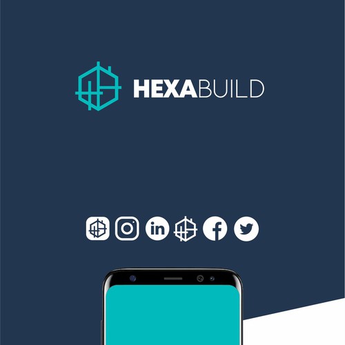 Hexa Build Logo Design