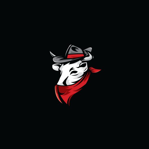 Cattle mascot logo proposal