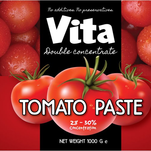 Tomato paste label 