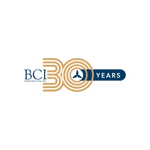 BCI 30 Years Construction Logo