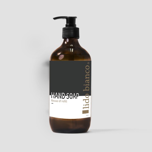  clean/organic packaging design for soap dispenser