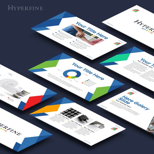 Template design for corporate presentation