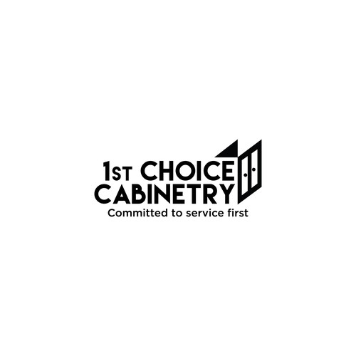 Bold concept logo for 1st Choice Cabinetry contest