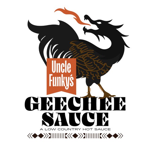 Logo for hip and funky line of hot sauces
