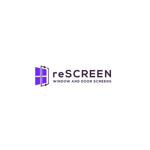 logo for window rescreening company