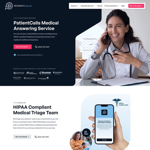 Landing page health doctor