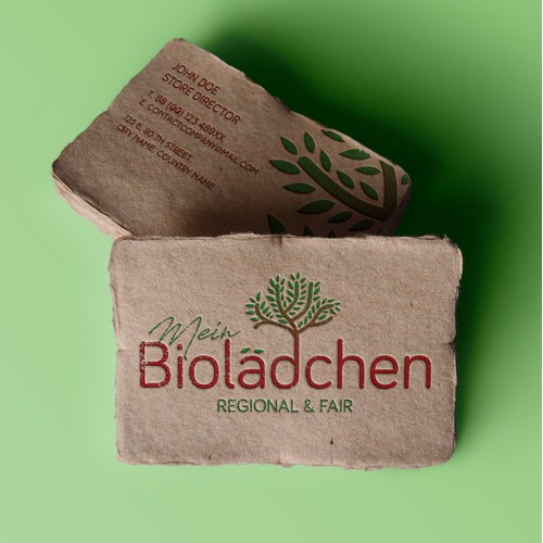 Logo for an organic shop
