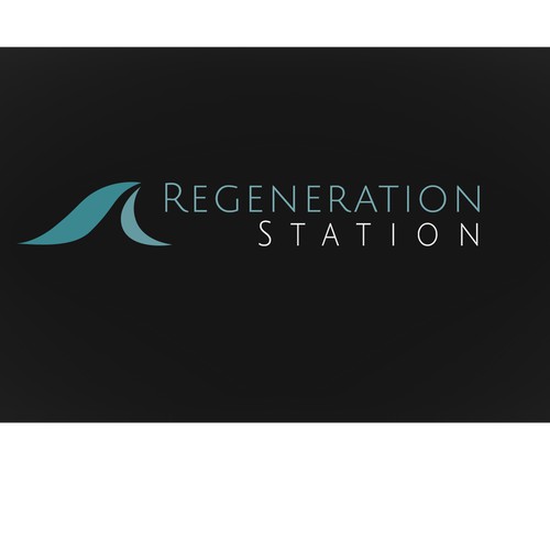 Relaxing logo design for Regeneration Station.