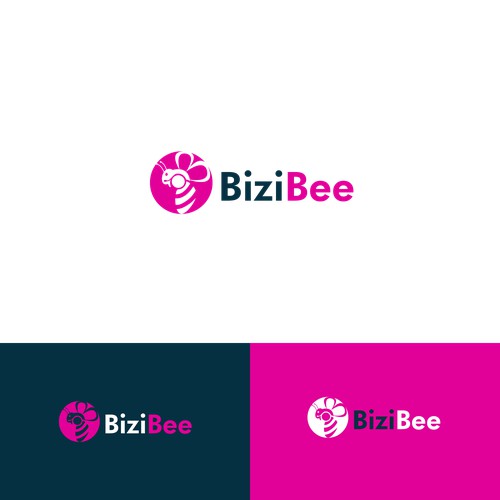 Logo concept for bizi bee