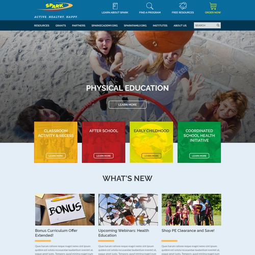 Wordpress theme for organization that Combats Childhood Obesity