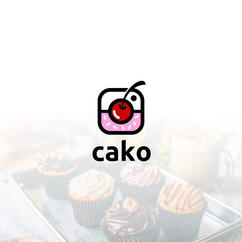 Logo for a cupcake company.