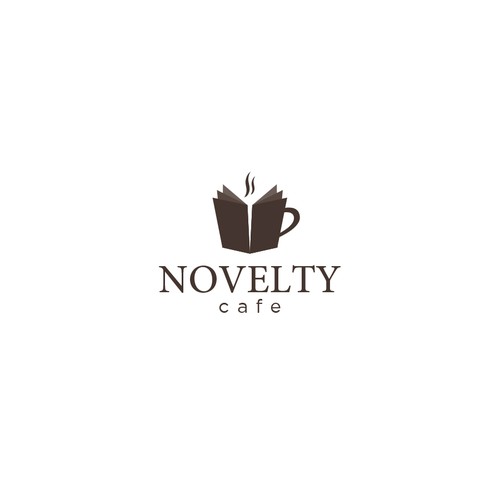 Clean logo for Novelty Cafe