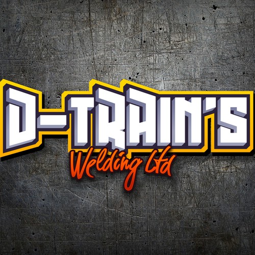 Graffiti-style Logo for D-Trains Welding