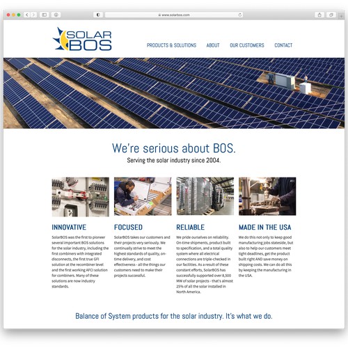 Solar Company Website