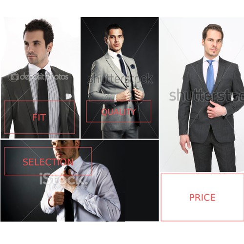 Fashionable email design for Suit Club