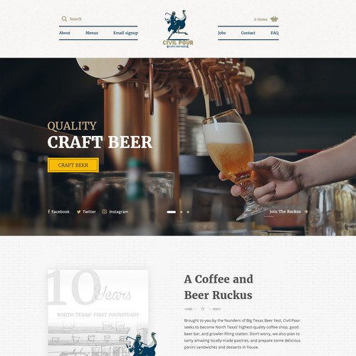 Modern Coffee and Beer Concept Design