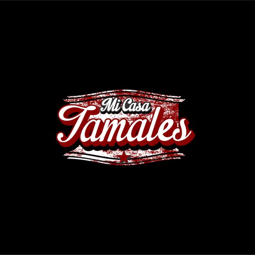 Create a vintage sign logo for Mi Casa Tamales