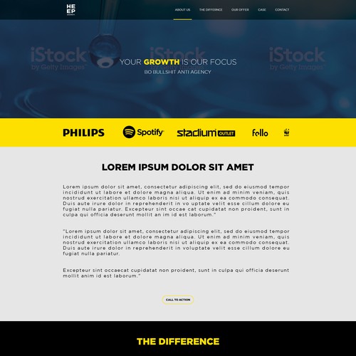  Create stunning website for a digital growth agency