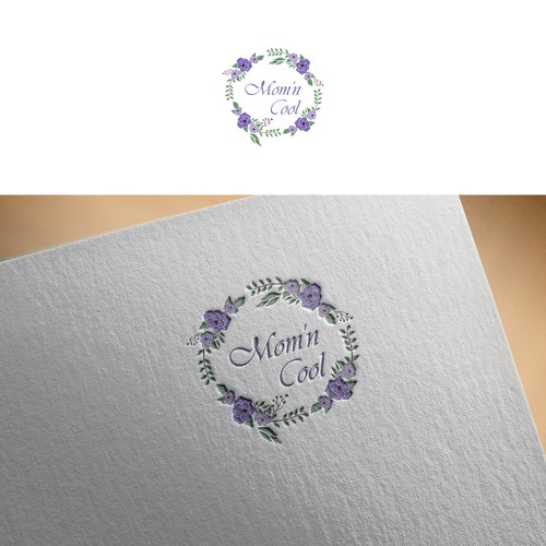 elegant logo for Mom'n Cool