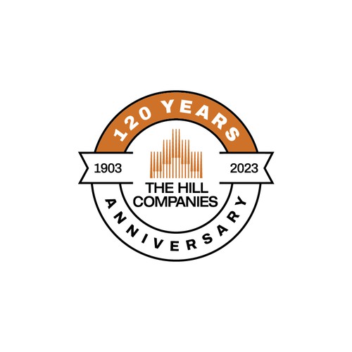 The Hill Companies 120 years anniversary logo
