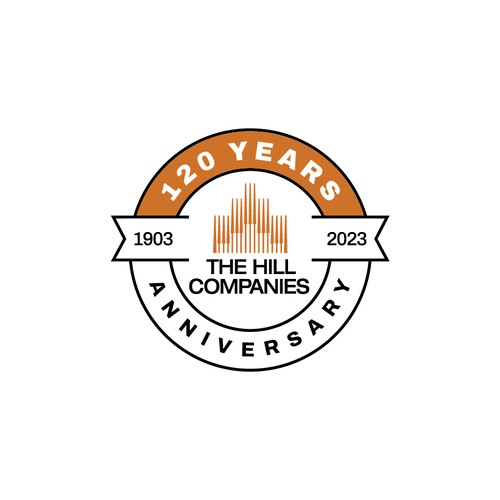 The Hill Companies 120 years anniversary logo
