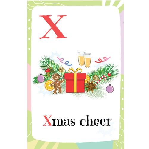 Xmas cheer card design