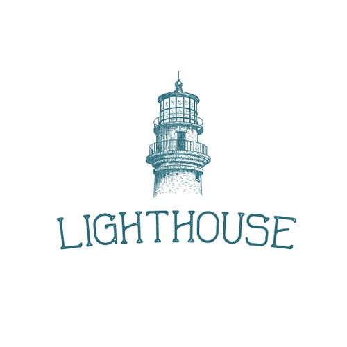 Vintage Hand-drawn Logo for Lighthouse