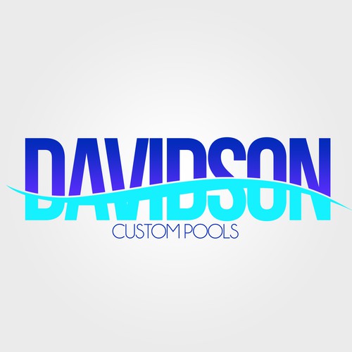 Logo Concept - DAVIDSON Custom Pools