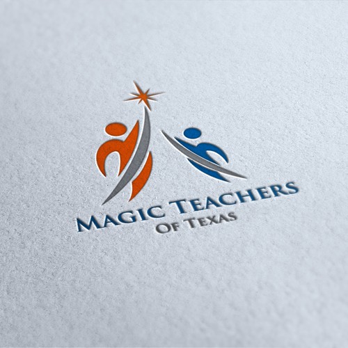 a logo for magic teachers of texas, feel free to message me and invite on 1 on 1 project.