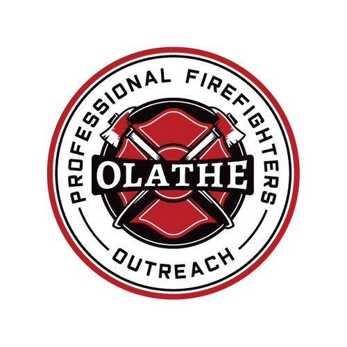 Vintage Logo for Firefighter Charity