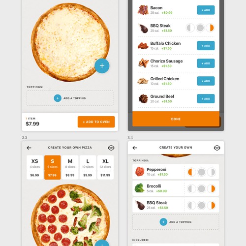 Pizza ordering APP