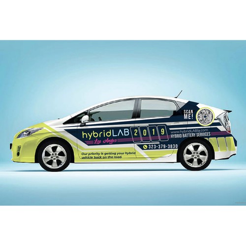 HybridLab Car wrap