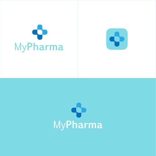Logo design for MedTech app MyPharma